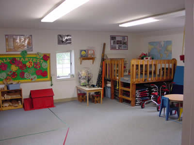 Classroom with learning areas