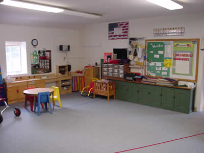 Classroom with learning stations