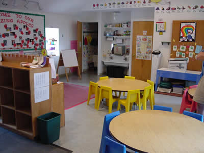 Classroom with activity areas